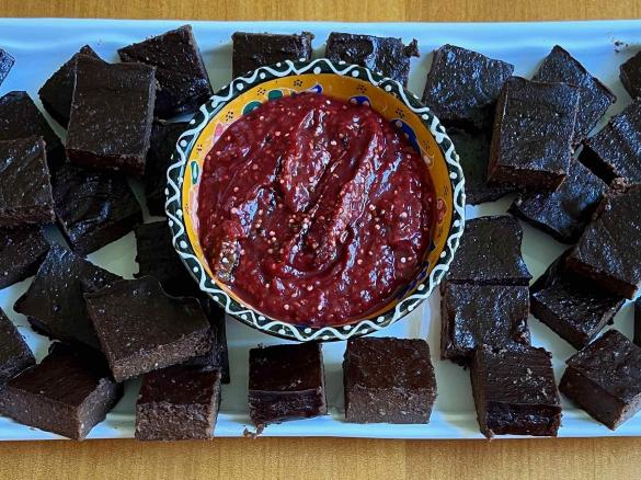 GF Chocolate Eggplant Brownies