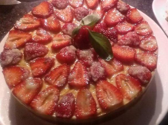 Clone of Strawberry Tart with Basil Sugar - Vegan 
