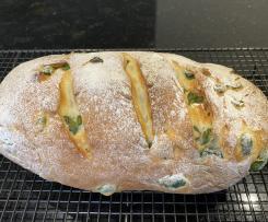 Italian Rustic Green Olive Bread