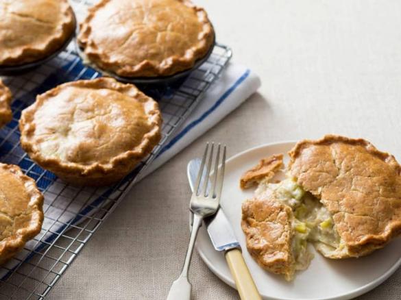 Chicken and vegetable pies