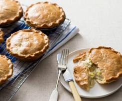 Chicken and vegetable pies