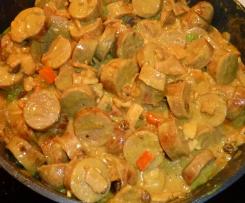 Variation Curried Sausages