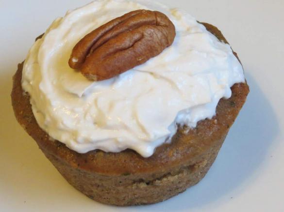 Zucchini spice cupcakes - Can be made vegan, gluten free, dairy free, nut free.