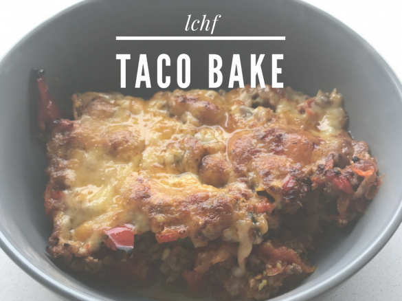 LCHF Hidden Veggie Mexican Taco Bake