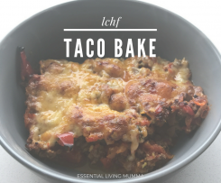 LCHF Hidden Veggie Mexican Taco Bake