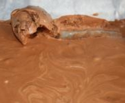 triple chocolate semifreddo (converted Donna Hay recipe)