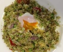 quiona with broccolli