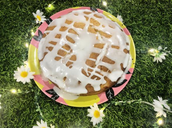 4 ingredient vanilla pear cake