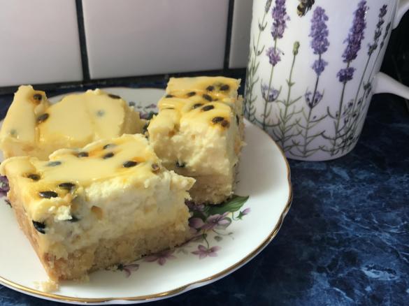 Passionfruit Cheesecake Slice