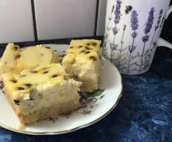 Passionfruit Cheesecake Slice