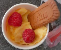 Mango and banana ice cream