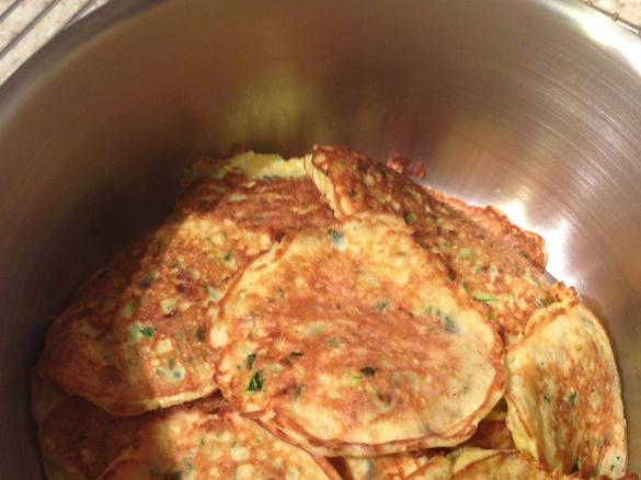 Zucchini Fritters thanks to my friend Ann