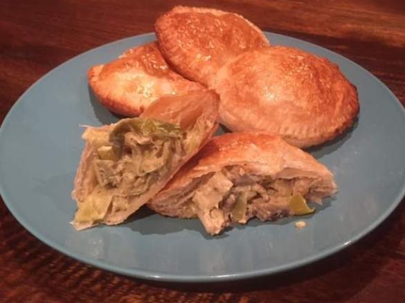Leek and Mushroom Little Puff Pies