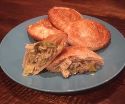 Leek and Mushroom Little Puff Pies