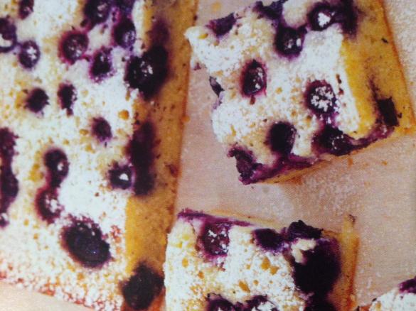 Blueberry Friand Slice