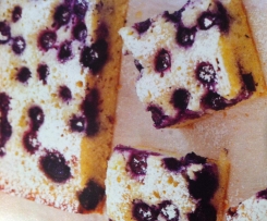 Blueberry Friand Slice