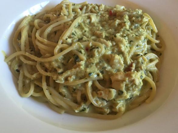 Chilli Chicken Pesto Pasta