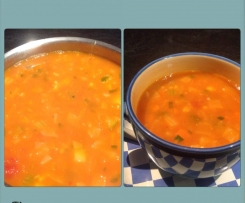 Clean out the fridge vege soup 