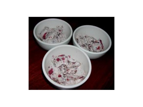 Cherry Ripe Icecream (egg free)