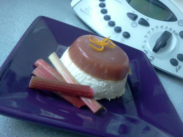 Rhubarb and Ginger Pannacotta