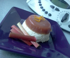 Rhubarb and Ginger Pannacotta