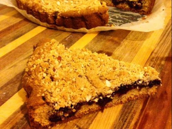 Blueberry crumble cake