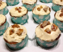 Pumpkin Spice Cupcakes with Sunflower Seed Toffee