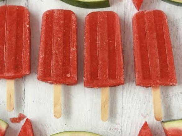 Watermelon Ice cream Popsicles