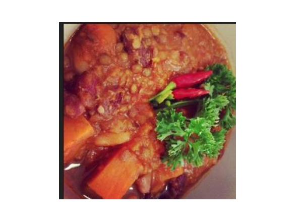 sweet potato chilli 150cal approx per serve