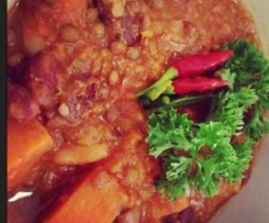 sweet potato chilli 150cal approx per serve