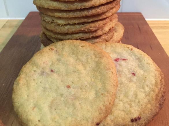 White Chocolate, Macadamia and Raspberry Biscuits 