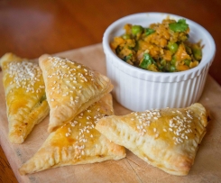 Sweet Potato and Pea Puffs