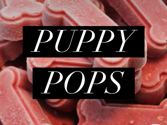 Strawberry & Banana Smoothie Puppy Pops