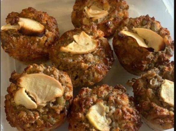 Apple Bircher Breakfast Muffins