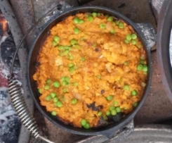 Lentil and Cauliflower Dahl in the Camp Oven