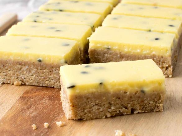 No-Bake Passionfruit Slice