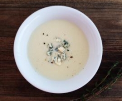 Cauliflower, Potato and Blue Cheese Soup