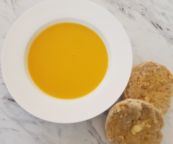 Pumpkin and coconut milk soup