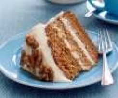Layered Carrot Cake with Honey Walnuts