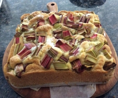 GF Rhubarb Cake