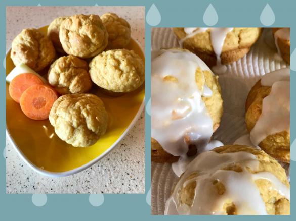 **Sugar free, egg free, dairy free** Apple , banana and carrot baby/toddler muffins