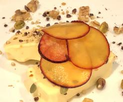 Citrus mascarpone semifreddo with Manjimup walnut and cacao nib dukkah - Chef Russell Blaikie