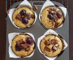 Dark Chocolate and Cherry Muffins