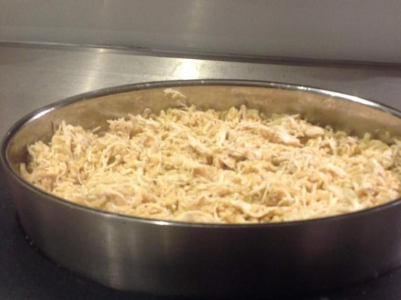 Brown rice with garlic chicken