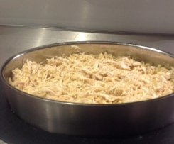 Brown rice with garlic chicken