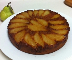 Upside Down Pear Cake