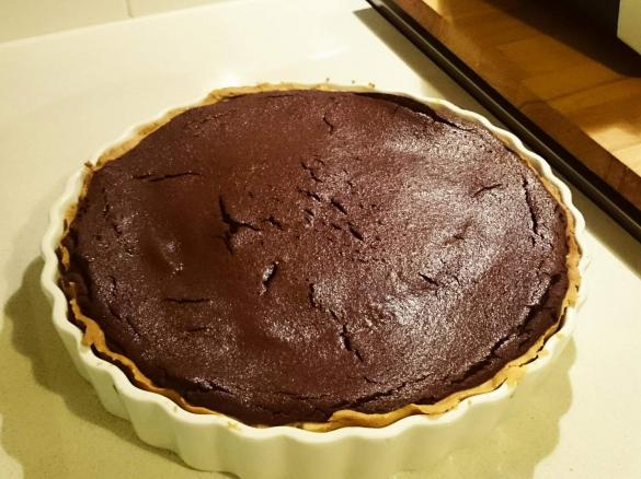 Baked Chocolate Tart - Jamie Oliver Inspired
