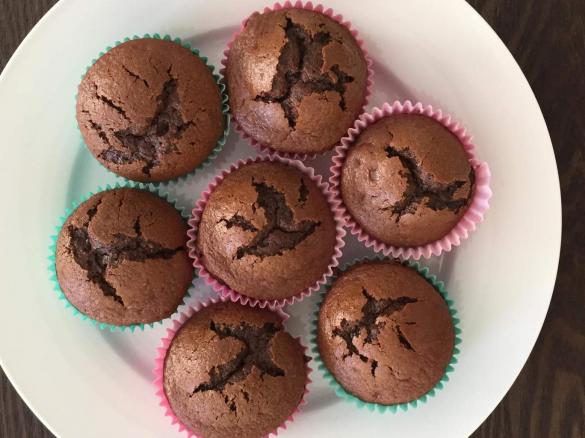 Chocolate nut muffin