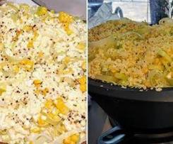 Leek, Corn & Feta Frittata