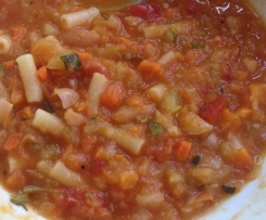 Hearty winter vegetable soup